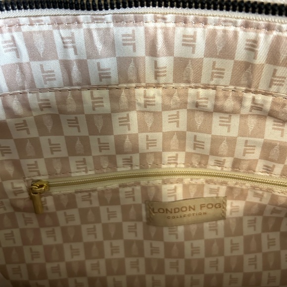 LONDON FOG Alisa Jute Straw Tote Handbag Cream Gold Tone Hardware NWT - Picture 11 of 14